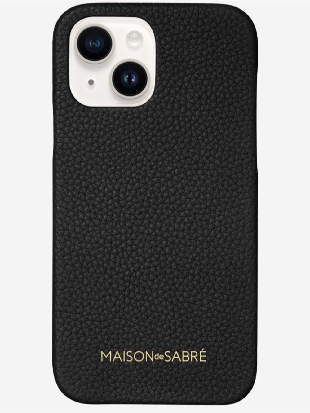 MAISON de SABRÉ The Phone Case iPhone 13 Pro MagSafe Black leather